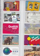 Germany, 10 Different Cards Number 12, Elephant (wear), Red Cross, Lufthansa, 2 Scans. - [6] Sammlungen