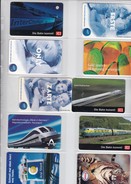 Germany, 10 Different Cards Number 15, Trains, Nivea Cream, Tiger, 2 Scans. - [6] Collections