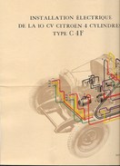 CITROEN C4 F "Schéma De L' Installation Electrique " - Maschinen