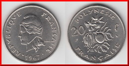 **** POLYNESIE FRANCAISE- FRENCH POLYNESIA - 20 FRANCS 1967 **** EN ACHAT IMMEDIAT !!! - Polinesia Francese