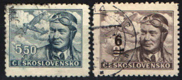 CECOSLOVACCHIA - 1946 - CAPITANO FRANTISEK NOVAK - USATI - Airmail