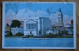 Oakland California - Temple Of Scottish Rite & Tribune Building Across Lake Merritt - (n°7781) - Oakland