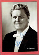 AUTOGRAPHE DE JEAN COX 1968 1969 TENOR AMERICAIN 1922 GADSDEN ALABAMA 2012 BAYREUTH PHOTOGRAPHIE ARGENTIQUE - Autógrafos