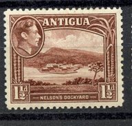 Antigua 1943 1 1/2p Dockyard Issue #86   MH - 1858-1960 Kronenkolonie