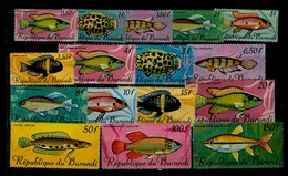 (026) Burundi  Fische / Fish / Poissons / Vissen  Mnh / **  Michel 319-34 - Sonstige & Ohne Zuordnung