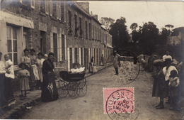 Equeurdreville - Dans Le Prolongement De La Rue Felix Faure - Carte Photo Animée - Rare - Equeurdreville