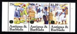 ANTIGUA 1985, 50e Anniversaire FAO, 3 Valeurs, Neufs. R724 - Contre La Faim