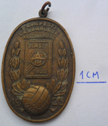 MEDAL FOOTBALL HUNGARY BUDAPESTI LABDARÚGOK ALSZÖVETSÉGE  BLASZ 1926, UJONC TORNA 1942  PLIM - Autres & Non Classés