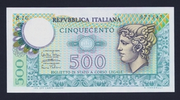 1974 ITALIA 500 LIRE "TESTA DI MERCURIO" (DECRETO 14-02-1974) FDS - 500 Lire