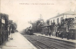 BORAN INTERIEURE DE LA GARE TRAIN LOCOMOTIVE 60 OISE - Boran-sur-Oise