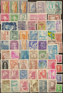 BRAZIL 1945-61 Collection 60 Stamps M GY2 - Maximumkaarten