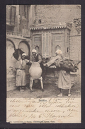 CPA EGYPTE - Sakkas - TB PLAN De 3 Personnages - Jolie Oblitération 1903 Verso - Personen