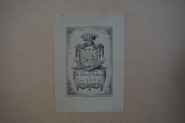 Ex-libris Héraldique Français  XIXème - Comte G. SALLERON - Bookplates