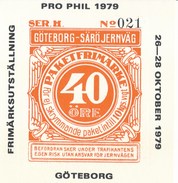 Schweden Eisenbahn Paketfreimarke 1979 Göteborg - Särö Jernväg - Chemin De Fer