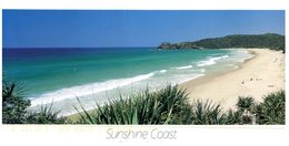 (721) Australia - QLD - Sunshine Coast Beach (long Card)   (with Stamp) - Sunshine Coast