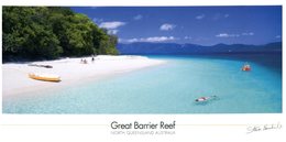 (721) Australia - QLD - Great Barrier Reef UNESCO   (long Card)   (with Stamp) - Great Barrier Reef