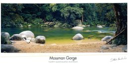 (721) Australia - QLD - Moosman Gorge - Rainforest UNESCO   (long Card)   (with Stamp) - Great Barrier Reef