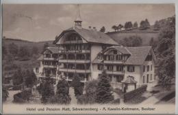 Hotel Und Pension Matt, Schwarzenberg - A. Kaeslin-Kottmann, Besitzer - Photo: E. Synnberg - Schwarzenberg