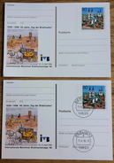 BRD Bund Berlin 12, 11.-4.96 On Postkarte, Tag Der Briefmarke, Coach Kutsche, Cathedral Dom ** / (o) - Illustrated Postcards - Used