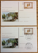 BRD Bund Berlin 12, -5.-5.93 On Postkarte, Europa CEPT Joseph Beuys Fountain Brunnen ** / (o) - Illustrated Postcards - Used