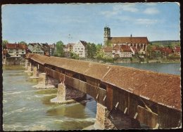 CPM Allemagne SÄCKINGEN Am Rhein Holzbrücke Mit Fridolinsmünster - Bad Säckingen
