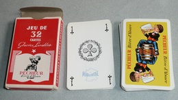 Rare Jeu De 32 Cartes Publicitaire, Pub PÊCHEUR Bière D'Alsace, FISCHER - 32 Cartas