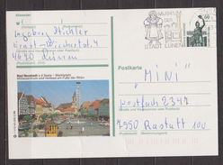 Musée Du Jouet, Lunen 1989 - ALLEMAGNE - Poupée, Cuisinière - Timbre à Date Illustré - Entier Postal - Marionetten