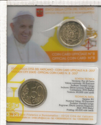 VATICANO COIN CARD 2017 MONEDA EURO 50 CTS - Vatican