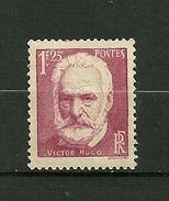 FRANCE  1935   N° 304   50 ème Anniversairede La Mort De Victor Hugo    Neuf Avec Traces De Charnières - Sonstige & Ohne Zuordnung