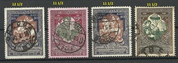 RUSSLAND RUSSIA 1914/15 Different Perforations O - Used Stamps