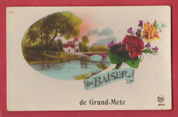 Grand-Metz - Un Baiser De ... - Jolie Carte Fantaisie - 193? ( Voir Verso ) - Leuze-en-Hainaut