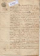 Delcampe - VP9836 - CUNLHAT - Acte De 1848 - Généalogie - Contrat De Mariage Mr J.COSTILHES & Melle M.A.DISSARD à AUZELLES - Manuscrits