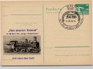 DDR P84-35-84 C87 Postkarte Zudruck 100 J. EISENBAHN SUHL Sost. 1984 - Private Postcards - Used