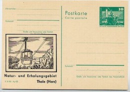 DDR P79-17-79 C107 Postkarte PRIVATER ZUDRUCK Seilbahn Thale 1979 - Cartes Postales Privées - Neuves