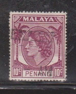 PENANG Scott # 35 Used - QEII Definitive Issue - Penang