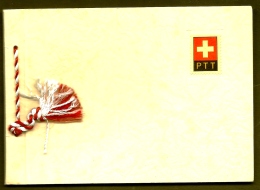 CARNET PTT SUISSE- 6 BLOCS DE 4 TIMBRES NEUFS DE 1947 COLLÉS SUR SUPPORT- SOUS PAPIER CRISTAL TRANPARENT- 7 SCANS - Markenheftchen