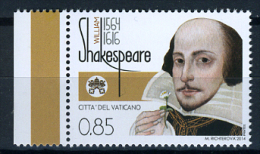 2014 - VATICANO  - VATICAN - 450° ANNIVERSARIO DALLA NASCITA DI WILLIAM SHAKESPEARE - NH - MINT - Neufs