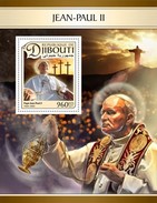 DJIBOUTI 2017 SHEET PAPE JEAN PAUL POPE JOHN PAUL POPES PAPES PAPAS JUAN PABLO Djb17117b - Yibuti (1977-...)