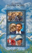 CENTRAFRICAINE 2015 SHEET PRIX NOBEL PRIZE MARTIN LUTHER KING OBAMA POPE JOHN PAUL II MOTHER TERESA RELIGION Ca15308a - Central African Republic