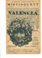 Valencia Par Mistinguett - Editions Francis Salabert - Copyright 1925 - Vocals