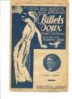 Billets Doux. - Editons Francis Salabert - Copyright 1921 - Vocals