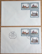 DDR 1985, Berlin ZPF 1085, 2 Covers, FDC Ausgabetag, Burg Schwarzenberg Rochsburg Stein ** / (o) - Buste - Usati