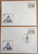 DDR 1989, 2 Covers, Special Cancel: Leipziger Messe, Flexible Automation Triangle Handelshof Am Naschmarkt ** / (o) - Sobres - Usados