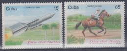 1999.10- * CUBA 1999. MNH. DIA DEL SELLO. STAMP DAY. POSTAL ROCKET & MAMBI MAIL. COHETE POSTAL. CORREO MAMBI. - Unused Stamps