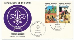 DJIBOUTI => FDC - Les Scouts De Djibouti - Mai 1985 - Gibuti (1977-...)
