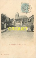 62 Croisilles, La Rue Du Pont, Homme Et 2 Fillettes Au 1er Plan,.... Affranchie 1905 - Croisilles