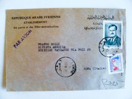 Cover From Syria 1973 To Italy - Lettres & Documents