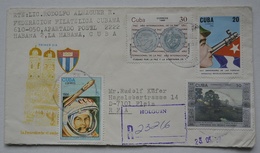 Cuba  R(Holguin)  Einschreiben Brief Nach Flein R.F.A Siehe Scan - Brieven En Documenten