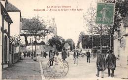 21-SAULIEU-LE MORVAN ILLUSTRE-  AVENUE DE LA GARE ET RUE SALLIER - Saulieu