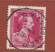 Timbre Belge  Léopold III  1 F Timbre N° 428 Oblitération VILVOORDE - 1934-1935 Leopold III